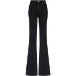 Svarta High waisted jeans i Extra Långa från BALMAIN med W46 i Storlek 3 XL i Denim för Damer 