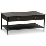 Svarta Soffbord med förvaringsmöjlighet från Skånska Möbelhuset med lådor i Metall 