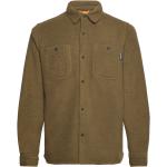 Khaki Skjortjackor från Timberland i Storlek S i Fleece 