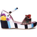 Blåa Sandaletter med kilklack från Dolce & Gabbana i storlek 31 med Kilklack med öppen tå i Gummi för Damer 