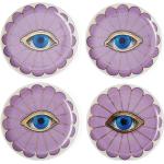 Fleur Coasters Home Tableware Dining & Table Accessories Coasters Purple Jonathan Adler