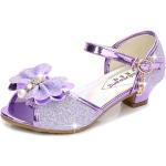Violetta Flip-flops med glitter i Läder 