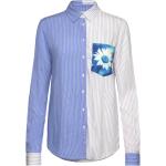 Blommiga Blåa Långärmade Långärmade skjortor från Desigual i Storlek XS 