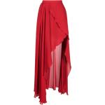 Röda Saab Plisserade kjolar Asymmetriska från Elie Saab i Storlek S för Damer 