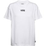 Vita Kortärmade Oversize t-shirts från Vans Flying V i Storlek XS 