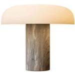 Fontanaarte - Tropico Table Lamp Ø 48, Light Gray Marble - Svart - Bordslampor