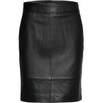 Francie Mini Leather Skirt Kort Kjol Black Second Female