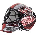Franklin Sports Detroit Red Wings NHL laglogotyp mini hockeymålvaktsmask med fodral – samlarmålvaktsmask med officiella NHL-logotyper och färger