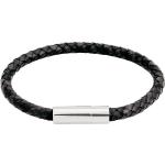 Franky Bracelet Leather Black Armband Smycken Svart Edblad