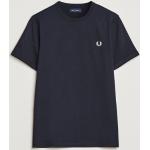 Mörkblåa Kortärmade Kortärmade T-shirts från Fred Perry i Storlek XXL i Bomull för Herrar 