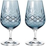 Safirblåa Ölglas 2 delar i Glas 