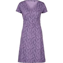 Frilufts Womens Hedje Printed Dress (purple (chalk Violet Aop Bicl Leaves) Large (l))
