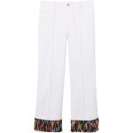 Vita Stretch jeans med fransar från Emilio Pucci på rea med W42 i Storlek XL i Denim för Damer 