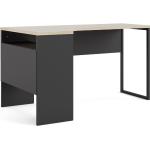 Svarta Hörnskrivbord från Skånska Möbelhuset Plus i Ek 