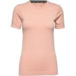 Fuseknit Comfort Rn Ss W Sport T-shirts & Tops Short-sleeved Pink Craft