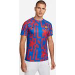Mörkblåa FC Barcelona Tränings t-shirts i Storlek XL för Herrar 