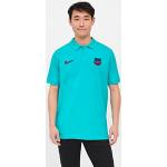 Mörkblåa FC Barcelona Tränings t-shirts i Storlek M för Herrar 