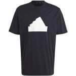 Svarta Tränings t-shirts från adidas Icon på rea för Herrar 