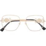 Guldiga Damsolglasögon från Versace i Storlek 5 XL i Metall 