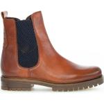Bruna Chelsea-boots från Gabor på rea med Klackhöjd till 3cm i Läder för Damer 
