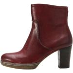 Mörkröda Ankle-boots från Gabor i Läder för Damer 