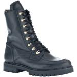 Casual Svarta Ankle-boots från Gabor på rea med Snörning i Läder för Damer 