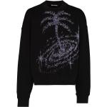 Svarta Sweatshirts med glitter från Palm Angels i Storlek S för Herrar 