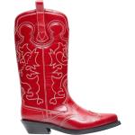 Röda Cowboy-boots från Ganni med spetsig tå i Läder för Damer 
