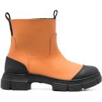 Orange Chelsea-boots från Ganni på rea i Gummi för Damer 