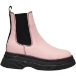 Rosa Ankle-boots från Ganni på rea med Klackhöjd till 3cm i Syntet för Damer 