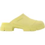Retro Gula Slip in-sandaler från Ganni på rea med Chunky med Klackhöjd 3cm till 5cm i Gummi för Damer 