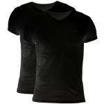 Svarta T-shirts stora storlekar från Gant i Storlek XL med V-ringning för Herrar 
