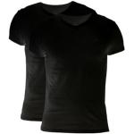 Svarta T-shirts stora storlekar från Gant i Storlek XXL med V-ringning för Damer 