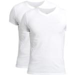 Vita Kortärmade T-shirts från Gant i Storlek S med V-ringning för Herrar 