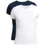 Vita T-shirts stora storlekar från Gant i Storlek XL med V-ringning för Damer 