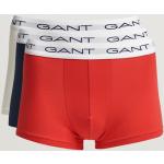 Vita Boxershorts med broderi från Gant 3 delar i Storlek S i Bomull för Herrar 