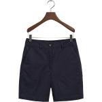 Blåa Chino shorts från Gant på rea i Storlek L för Damer 