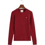 Röda Kabelstickade tröjor från Gant på rea i Storlek XL för Damer 