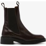 Mörkbruna Chelsea-boots från Gant i storlek 38 med Klackhöjd 3cm till 5cm i Läder för Damer 