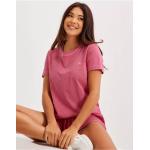 Gant D2. Sunfaded C-Neck Ss T-Shirt T-shirts med tryck Magenta Pink