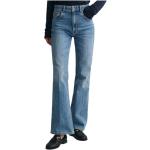 Blåa High waisted jeans från Gant för Damer 