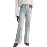 Eleganta Ekologiska Indigoblåa High waisted jeans från Gant för Damer 