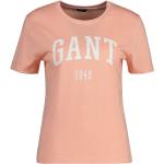 Orange Kortärmade Kortärmade T-shirts från Gant på rea i Storlek M i Jerseytyg för Damer 