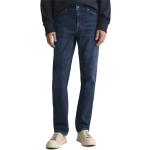 Regular Blåa Slitna jeans från Gant på rea för Herrar 