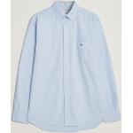 Ljusblåa Oxford-skjortor från Gant i Storlek S med Button down i Bomull för Herrar 