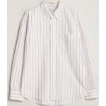 Ekologiska Randiga Vita Randiga skjortor från Gant i Storlek M med Button down för Herrar 