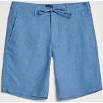 GANT Relaxed Linen Drawstring Shorts Salty Sea Blue