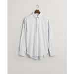 Rutiga Blåa Långärmade Långärmade skjortor från Gant på rea i Storlek M för Herrar 