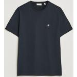 Svarta Kortärmade Kortärmade T-shirts från Gant i Storlek M med Rund ringning i Bomull för Herrar 