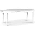 Vita Ovala matbord förlängningsbara med diameter 160cm 